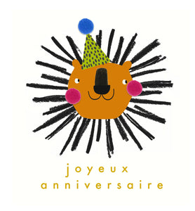 Animal Friends - Chat avec chapeau d'anniversaire