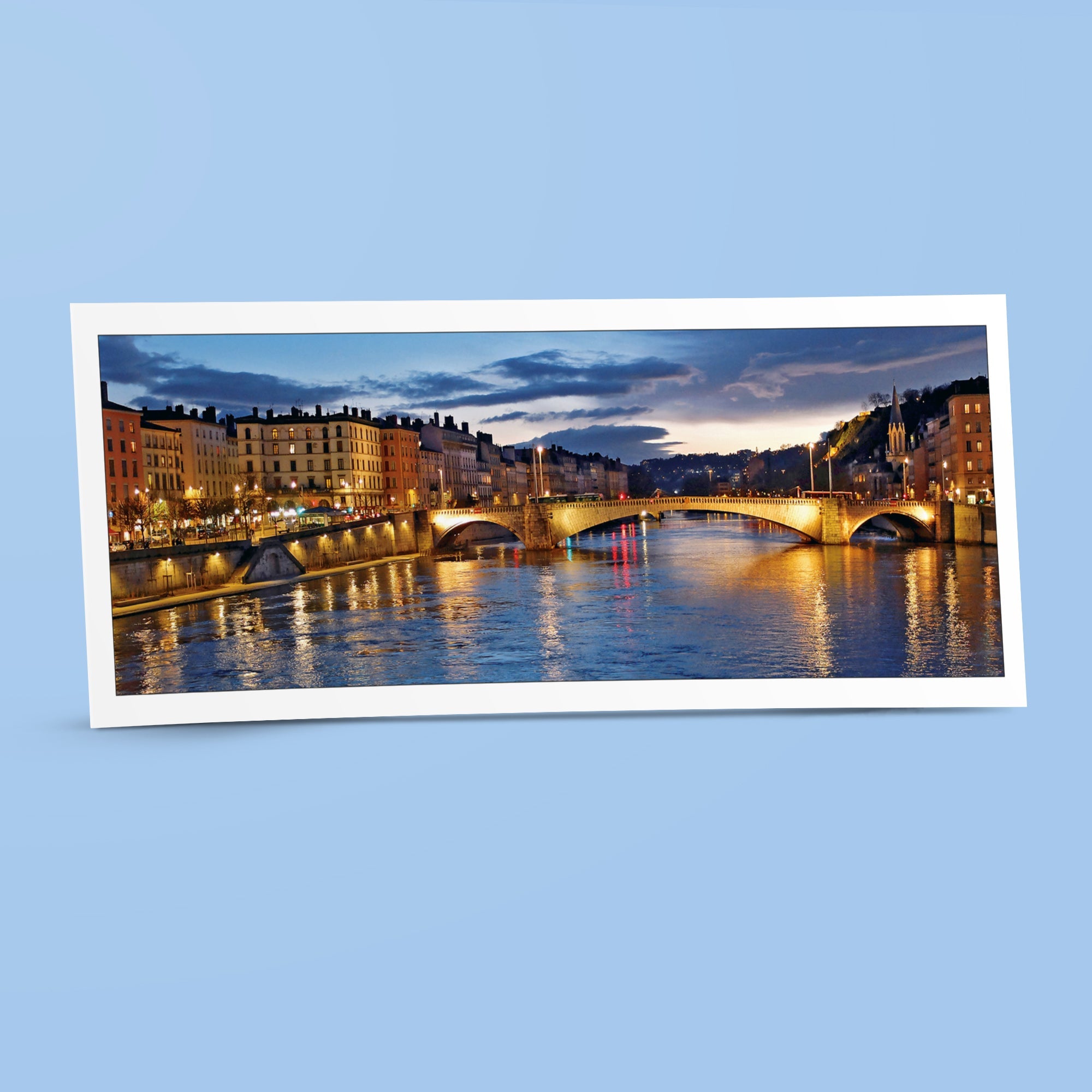 Carte panoramique - Pont Bonaparte, Lyon