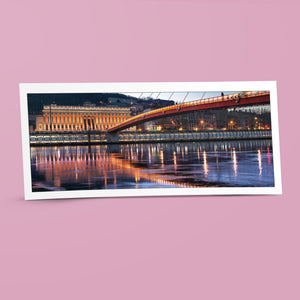 Carte panoramique - Passerelle et Palais de Justice, Lyon