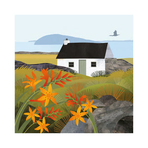 La Vie Sauvage - Crocosmia, cormoran et cottage