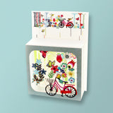 Carte box - Vélo et fleurs