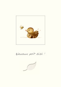 Little Windows - “Bienvenue petit bébé !”, duck and bee