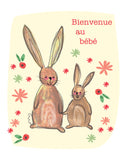 Plantable Card - "Bienvenue au bébé" - Rabbits