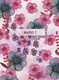 Say it with flowers - Merci ! - blue and purple flowers